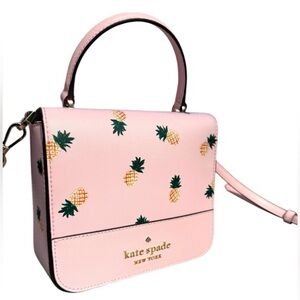 Kate Spade Pink Pineapple Crossbody Bag